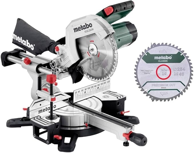Scie à onglet Metabo Kit scie radiale KGS 254 M - 613254900